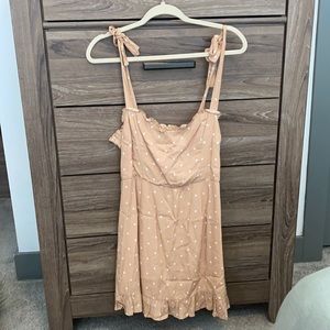 Pink Polka Dress in Blush